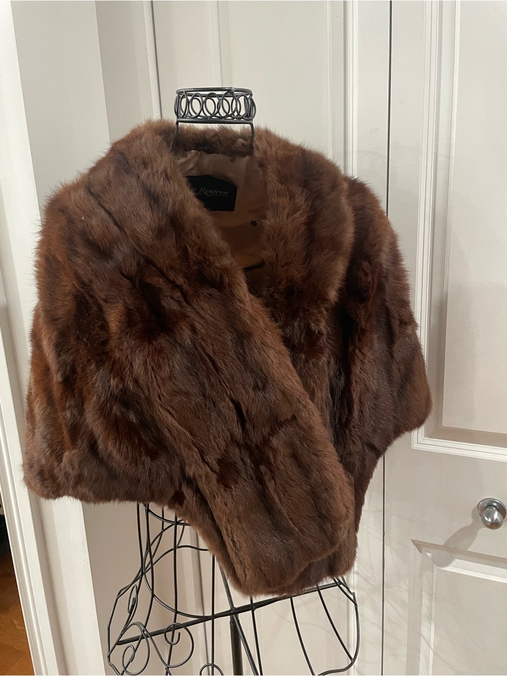 Vintage real fur brown cape  from holt renfrew